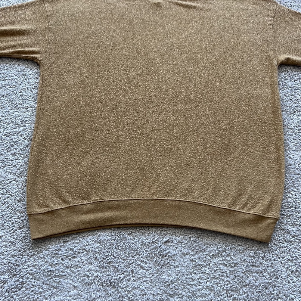 Alo Yoga Soho‎ Pullover Sweatshirt Brushed Alolux Goldenrod Yellow Size M - Picture 3 of 13
